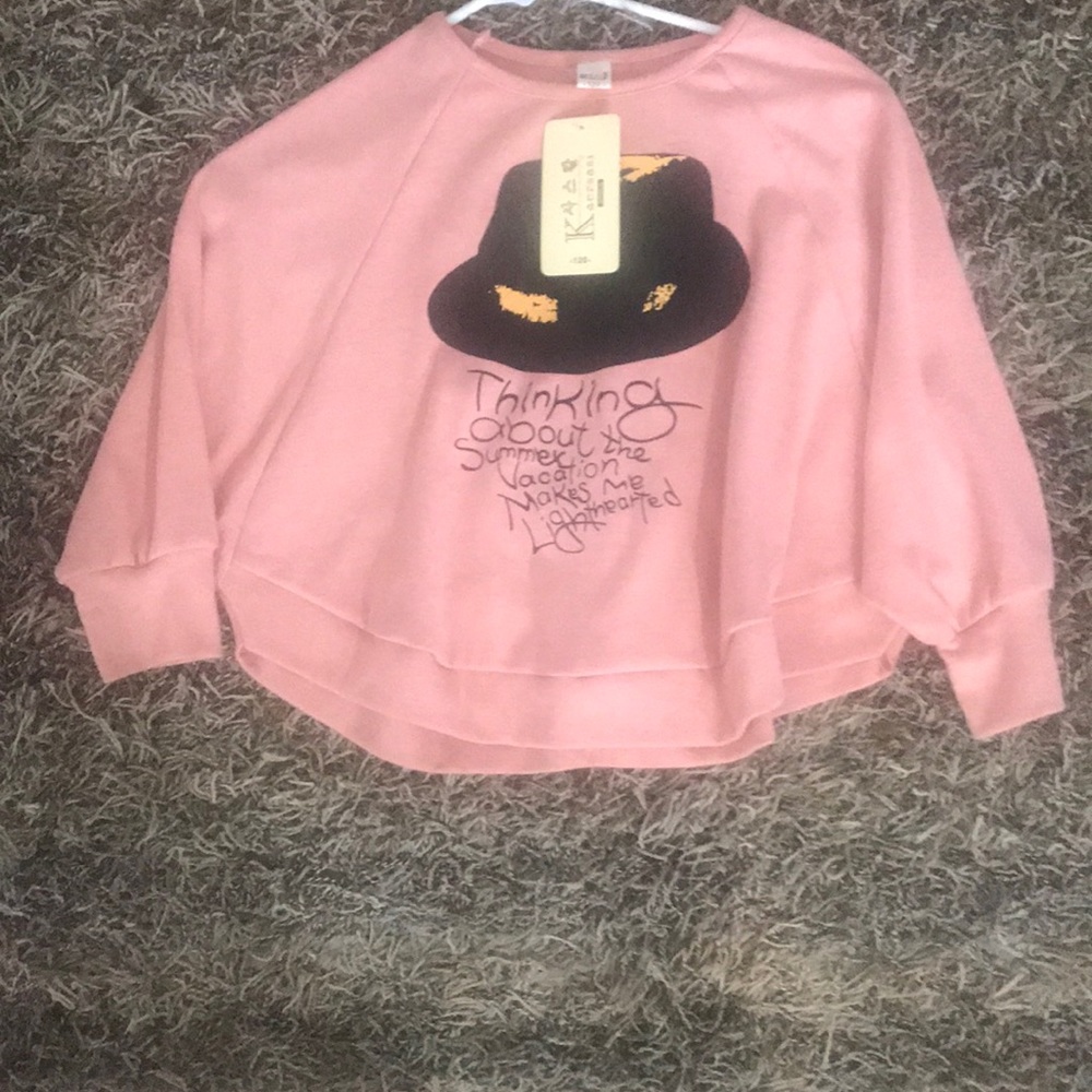 Pink women’s trendy crop top